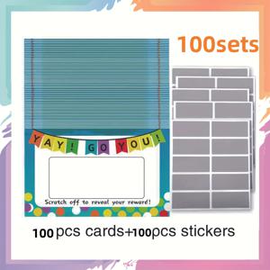 TEMU 100개 DIY 스크래치 카드, DIY 복권 카드 꿈이 실현되는 카드 별 소원 카드 파티 자체 접착 행운의 스크래치 카드, 상품 선물 카드 처벌 카드 카드, 세례, 생일, 결혼식 및 성별 공개에 완벽 - 재미있는 파티 분위기 장식, 결혼식, 휴일 선물, 목욕 파티