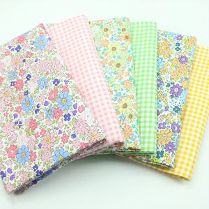 TEMU 6피스 생동감 있는 봄 꽃 & 체크무늬 패브릭 번들, 18x22인치 - DIY 퀼트, 공예, 홈 데코 및 인형 옷 재봉에 이상적 - 컬러풀한 혼합 꽃 디자인, 재봉 애호가를 위한 완벽한 선물