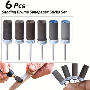 TEMU 12pcs 샌딩 스틱 세트, 회전 도구용 1/8
