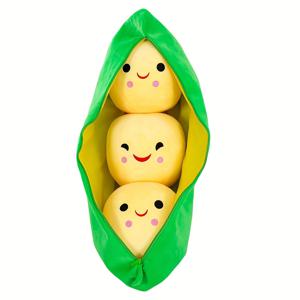 TEMU 1개 귀여운 완두콩 모양 플러시 개 장난감, 웃는 얼굴 - 부드럽고 상호작용 가능한 애완동물 놀이 & 소형~중형 견종용 슬로우 피더, 재미와 편안함을 위한 그린 폴리에스터 디자인, 애완동물 놀이 장난감 | 기발한 애완동물 장난감 | 부드러운 폴리에스터 장난감, 강아지 장난감