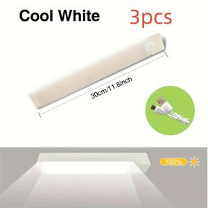 TEMU 3개/5개 USB 충전식 LED 모션 센서 조명, 자석 설치, 36V 저전압, 따뜻한/흰색 실내 조명, 옷장, RV 액세서리, 리튬 폴리머 배터리, USB 충전 RV 실내 조명|인테리어소품