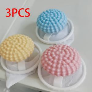 TEMU 2-in-1 세탁물 청소 공, 자동 세탁기 머리 제거기, 부유하는 메쉬 필터 넷, 전기 없음 플라스틱 옷 청소기, Concave Convex 디자인