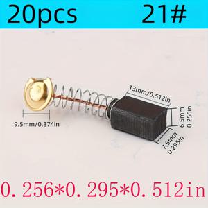 TEMU 산업과 과학 20pcs 6.5*7.5*13Mm 전기 도구 탄소 브러시 교체 수리 전기 망치/각도 그라인더/플랜어/전기 그라인딩 헤드 교체 수리