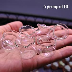 TEMU 10개 미니 화병 세트, 레이스 어항 가든, 데스크탑 장식품, DIY 공예 재료