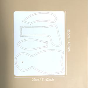 TEMU DIY 퀼팅 및 공예용 부활절 토끼 바느질 스텐실 템플릿 - 패턴 그리기 및 수제 프로젝트에 완벽, 색상, 바느질과 자수를 사랑하는 가족 및 친구들에게 이상적, 어린이와 함께하는 공예 | 재미있는 공예 | 내구성 있는 스텐실, 재사용 가능한 공예용 스텐실