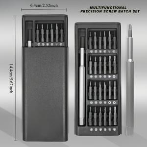 TEMU 1pc 정밀 스크루드라이버 세트, 다기능 수리 도구, 내구성 있는 플라스틱, 금속 재질, 전기 없음, 다양한 스크루 헤드, 휴대폰 및 태블릿 분해용