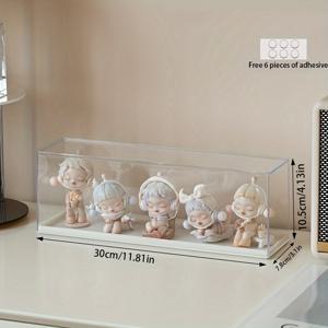 TEMU 1개 투명 아크릴 수집품 디스플레이 박스 - 뚜껑이 있는 쌓을 수 있는 방진 보관 케이스, 피규어, 미스터리 박스 피규어, 비즈 및 작은 장난감에 완벽, PET 소재, 쇼케이스 및 보호용 클리어 디자인, 수집품 디스플레이 케이스 | 투명 아크릴 박스 | 방진 뚜껑, 수집품용 디스플레이 케이스