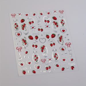 TEMU 1장 젤리 플라워 네일 스티커, 핫 스탬프 하트 모양 네일 스티커, DIY 또는 네일 살롱용, 여성용 네일 아트 용품|네일아트|네일스티커|네일재료