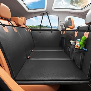 TEMU 400파운드 용량의 강력한 개용 차량 시트 커버, SUV 트럭 후면 좌석 확장기 - 내구성 있는 패브릭 애완동물 차량 시트 보호대와 안전 스트랩, 인체공학적 디자인 및 수납 포켓