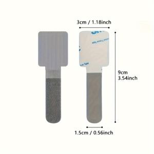 TEMU 30개 세련된 디자인 나일론 케이블 클립 - 강력한 접착제 와이어 정리기, 책상 아래 및 벽 관리, 다목적 코드 홀더, 가정 및 사무실 용품