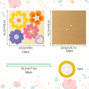 TEMU 75개/세트, 어머니날과 아버지날 부케 DIY 공예 만들기 세트, 교사의 날 감사 주간 추수감사절 생일 선물, 졸업 파티 부케 DIY 공예품, 휴일 파티 장식