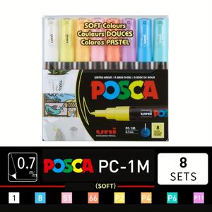 TEMU 1pc 1pc POSCA 스케치 워터 펜, 슈퍼 파인 팁 39.37 인치, 그림, 직물, 크래들링 그림, 나무, 플라스틱, 유리, 금속, 돌, 캔버스, 종이, 기술적인 드로잉을 위한 사용