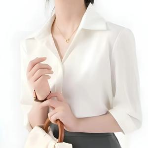 TEMU 남성용 단색 드레스 셔츠, 정장용 편안한 턴 칼라 버튼 긴 소매, 파티/결혼/정장용 댄스|라인댄스복