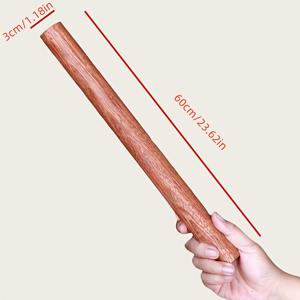 TEMU 1개 고품질 샌들우드 롤링 핀 - 베이킹용 미완성 천연 나무 도구 롤러, 주방 및 식사 필수품, 어머니날 선물로 완벽한 선택, 주방 필수품 | 원통형 롤러 | 자연스러운 나무 질감