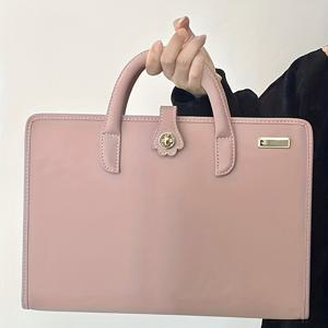 TEMU 1pc 시크 베이지 노트북 슬리브, 14인치 보호 케이스 스냅 클로저 - 경량, 패션 디자인 일상 통근 및 사무실 사용, 노트북 보관 | 세련된 노트북 케이스 | 안전한 수하물 코브|노트북파우치