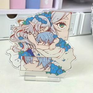 TEMU 애니메이션 영감을 받은 아크릴 스탠드 - 생생한 캐릭터 아트가 있는 장식 데스크 씬, 친구에게 완벽한 선물, 크리스마스 장식품 및 수집품 디스플레이 아이템, 애니메이션 데스크 장식