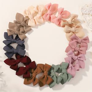 TEMU 패셔너블한 소녀용 스타일 옥수수알 모양 리본 꼬리 머리핀 20개 세트