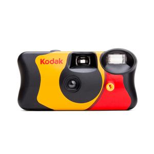 TEMU 플래시 기능이 있는 노란색과 검은색의 Kodak FunSaver 27 노출용 일회용 카메라 - 긁힘 방지, 배터리/USB 듀얼 사용, 여행, 하이킹, 파티, 장난감에 이상적, 여행 사진 | 클래식 카메라 디자인 | 내구성 있는 카메라 바디, 일회용 카메라
