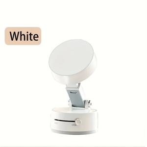 TEMU 다기능 접이식 및 확장형 라운드 홀더, ABS 소재, 조절 가능, 방수 기능 없음, 차량 대시보드/데스크탑용 흡착 컵 포함
