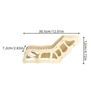 TEMU 1pc 내구성 있는 나무 햄스터 장난감 계단 - 모험 터널 및 편안한 은신처, 햄스터를 위한 작은 애완 동물 서식지 액세서리 - 안전, 조립이 쉬움, 라미네이션 나무 재질, 애완 동물 놀이 시간 | 우아한 디자인 | 내구성 있는 구조, 햄스터 액세서리