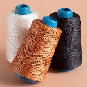 TEMU 3pcs 내구성 있는 나일론 가죽 자수 실 - 블랙, 화이트, 라이트 브라운, 크래프트, 수리, 손자수용 강력한 왁스 실, 자수 용품 | 왁스 실 | 부드러운 질감, 자수 용품 액세서리