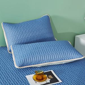 TEMU 2pcs 여름 통기성 라텍스 베개 커버 - 허니컴 텍스처, 단색, 올 시즌 편안함, 시원하고 피부 친화적, 침실, 호텔, 거실 장식, 노르딕 스타일, 기계 세척 가능한 폴리에스터velop Closure, 침실 장식 | 현대 | 퀼트 텍스처|베개커버