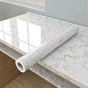TEMU 1 롤 Marble 패턴 방수 선반 라이너, 주방 오일 방지 스티커, 방수 자체 접착 벽지, 열 및 오일 방지, 내구성 - 가구, 욕실, 주방을 변형 - 고급 홈 데코, 서랍 정리, 쉽게 청소, 무소음 스타일 업그레이드, 가정 개선용 선반 라이너