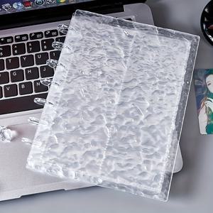TEMU 1pc DIY 물 파도 투명 A5 사진 카드 바인더 - 아크릴 느슨한 잎 수납 앨범 수집 카드용
