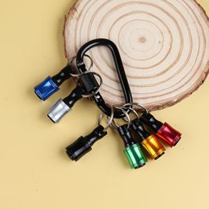 TEMU 1개/6개 1/4인치 육각 핸들 스크루드라이버 헤드 홀더, 연장 막대 키 버클 드릴 비트 어댑터, 휴대용 등산 버클 스크루드라이버 드릴 비트 홀더, 임팩트 렌치 드릴 비트에 적합, 빠른 릴리스 및 쉬운 교체