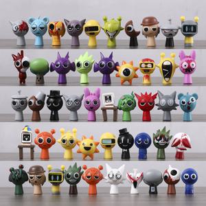 TEMU 48pcs 컬러풀 게임 캐릭터 인형 - 귀여운 PVC 모델 인형 침실 및 자동차 장식, 게임러 및 수집가에게 이상적인 선물, 게임 룸 장식|인형키링|바비인형