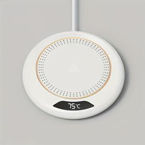 TEMU 커피 및 차용 3단계 온도 조절 스마트 히팅 패드 - USB 전원 55°/56°/57° 정밀 제어, 자동 꺼짐 안전 장치, 8시간 타이머, 여행용 머그컵 호환, 가정 및 사무실 사용, 사용자 친화적 디자인 | 안전한 발열체, 휴대용 히터