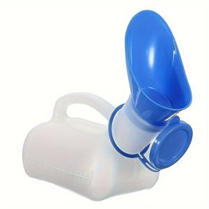 TEMU 남녀공용 휴대용 여행 화장실, 용량 1000ml, 편리한 손잡이가 있는 넉넉한 방수 소변기, 차량 및 캠핑 등 야외 활동에 적합 - 내구성 있는 플라스틱 재질