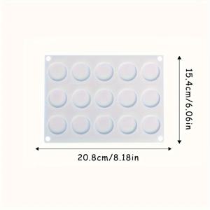 TEMU 1pc 15 슬롯 라운드 스탬프 왁스 인감 금형, 봉투 실리콘 인감 왁스 금형, DIY 공예 스크랩북 용 실리콘 몰드, 왁스 인감 스탬프 왁스 인감 패드 실리콘 패드|실링왁스