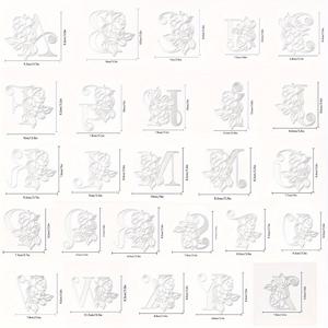 TEMU 꽃 패턴의 대문자 알파벳 문자 26피스 세트 다이컷, 실버 그레이 스크립트 및 숫자 기호 DIY 스크랩북, 카드 제작 및 인사말 카드 장식용 금속 절단 다이