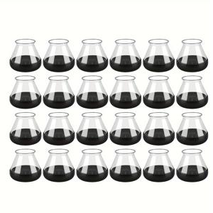 TEMU 24개 실리콘 의자 다리 보호대와 펠트 패드, 긁힘 방지 가구 캡, 쉬운 슬라이드, 소음 감소, 다용도 홈 오피스용