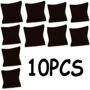 TEMU 10개 블랙 플란넬 시계 디스플레이 베개와 케이스 - 우아한 주얼리 & 팔찌 스탠드, 전원 필요 없음, 주얼리 만들기 디스플레이 & 포장 용품, 비즈 & 주얼리 만들기