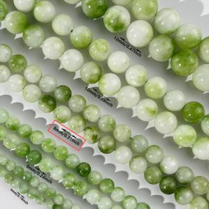 TEMU 그린 페리도트 천연 스톤 비즈 - 4mm/6mm/8mm/10mm/12mm 사이즈, 팔찌·목걸이·귀걸이 제작용, 선물 추천, 무광 매끄러운 마감, 액세서리 만들기 소재|비즈목걸이
