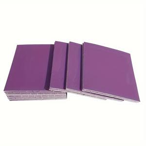 TEMU 20개입 115*125mm/4.5*5인치 스펀지 사포 보라색 연마용 자동차 페인트 범퍼 플라스틱 부품 폴리싱 드라이 워터 그라인딩 400 600 800 그릿