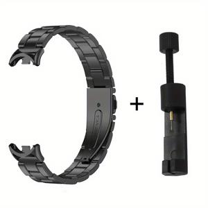 TEMU Xiaomi Mi Band 9 & 8용 Firebee 스테인리스 스틸 시계줄 - 내구성 있는 금속 스트랩 조절 도구 포함, NFC 모델 호환, 손목밴드, Correas Reloj