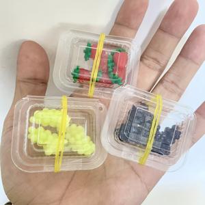 TEMU 3pcs 미니어처 음식 세트, 인형집 주방 인조 과일 장식, 투명 상자, 복숭아, 포도, 체리, 딸기 모델, 크리스마스 및 봄 축제 선물에 완벽합니다.