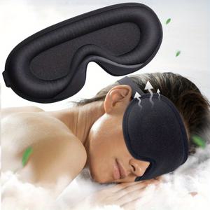 TEMU 3D 수면 마스크 - 인체공학적 디자인, 통기성 & 저자극성, 부드럽고 편안한 얼굴 커버, 모든 피부톤에 적합, 남녀 공용, 여행 및 가정용, 릴랙스 액세서리, 세련된 스타일, 매끄러운 질감, 바쁜 전문가를 위한
