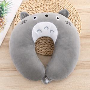 TEMU 1개 귀여운 곰 얼굴 U자형 여행 목베개 - 인체공학적 경추 지지, 가벼우면서 휴대용 사무실 낮잠, 비행기, 차량용 - 부드러운 폴리에스터, 손세탁 전용, 다양한 색상 옵션, 성인 선물 추천, 재미있는 디자인, 세부사항