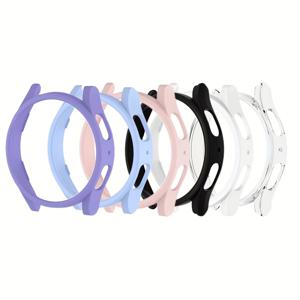 TEMU 삼성 6/7 (40mm 44mm)과 호환되는 6팩 매트 마감 PC 범퍼 케이스 - 가벼우며 내구성이 뛰어난 하드 쉘 커버, 방수가 아닌 스마트워치 보호