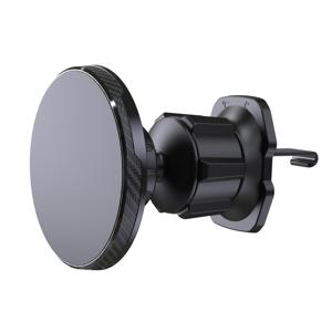 TEMU 1pc 범용 클립이 있는 자동차 전화 거치대, 360° 회전 에어 벤트 마운트, 20개의 강력한 자석, ABS 소재, L자형, 자동차 에어컨 콘센트와 호환 가능, 아이폰 16/15/14/13/12 Pro Max 미니 케이스를 포함한 4-7인치 스마트폰에 적합합니다.