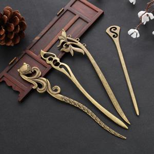 TEMU 4pcs 우아한 헤어 스틱 세트, 빈티지 스타일 장식 헤어 핀, 여성용 레트로 헤어 젓가락, 프롬 액세서리 필수품