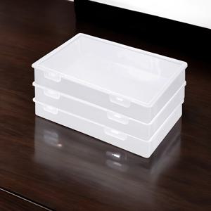 TEMU SIVLANA 1/2/3pcs 투명 A4 파일 정리함 휴대용 프로젝트 케이스, 뚜껑이 있는 책상용 종이 정리함 플라스틱 보관함 문서 편지 종이 보호자 스크랩북 종이 보관함 문서 잡지 홀더|A4용지