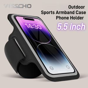 TEMU Visscho 유니버설 아웃도어 피트니스 팔 가방 지퍼 헤드 팔걸이 휴대폰 이어폰 저장 가방 Iphone 16 15 14 13 Samsung Xiaomi Airpods 러닝 액세서리