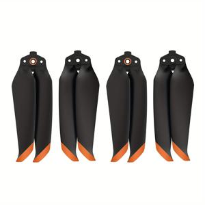 TEMU 4개 7238F 저소음 프로펠러 DJI Mavic Air 2/DJI AIR 2S용 - 퀵 릴리스, TPU 소재, 향상된 비행 시간 및 안정성, 블랙에 오렌지/골드 악센트|드론