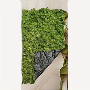 TEMU 1개 50x50cm 현실적인 인공 이끼 커버 - 집, 거실, 레스토랑, 호텔 및 어항 장식용 선명한 녹색 이끼, 자르기 쉽고 맞춤화 가능, 실내 초목 장식 | 조밀한 잎 모양 | 천 기반 이끼, 공예용 이끼