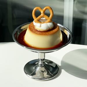 TEMU 1pc 미니 스테인레스 스틸 디저트 볼 - 녹방 방지, 다듬은 마감, , , 스다이, 트리플, 견과류, 과일, 푸딩, 스낵, 시리얼을 위한 둥근 모양 - 파티 및 선물에 이상적, 디저트 | 우아한 서비스웨어 | 다듬은 마감 볼